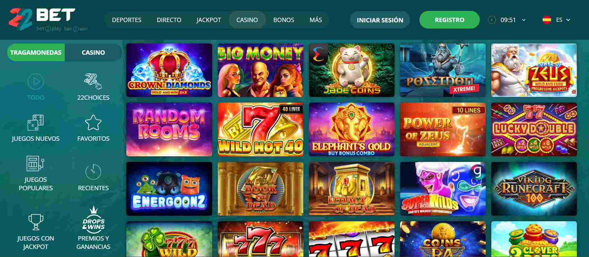 22bet casino