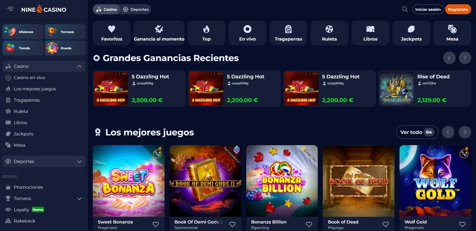 El impacto de Nine casino en sus clientes / seguidores