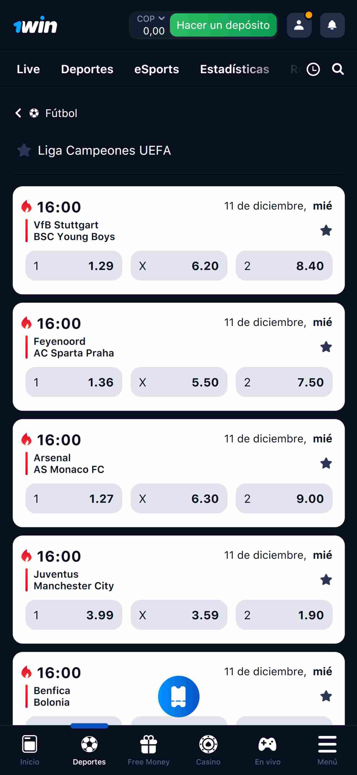 1win apuestas deportivas