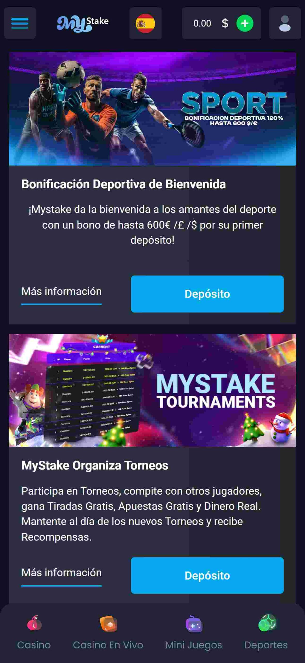 Mystake bonos y promociones