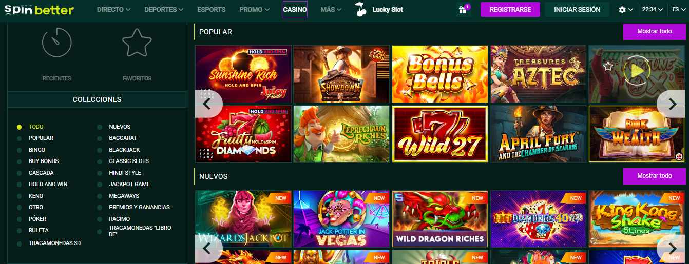SpinBetter Casino Games, apuestaes.tv