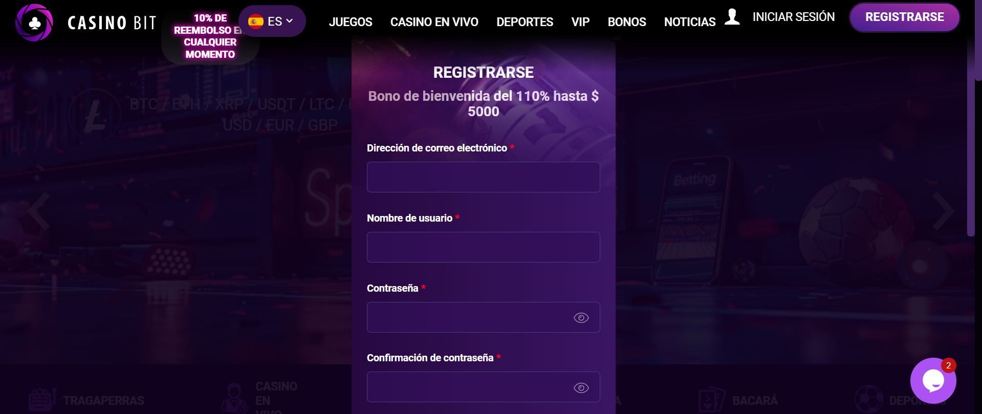 Casino Bit Reseña España