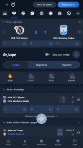 Apuestas en vivo Wolfbet