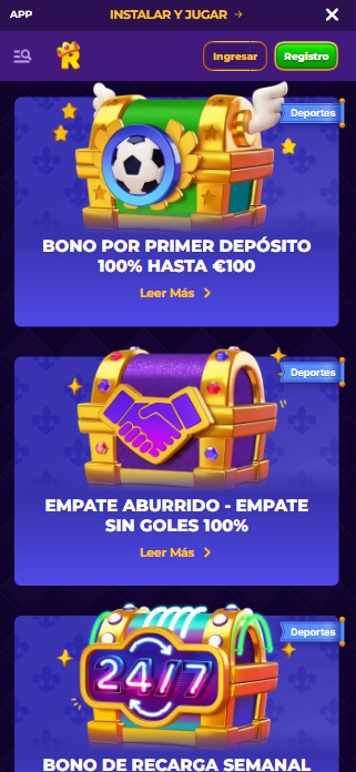 RoyalGame bonos y promociones