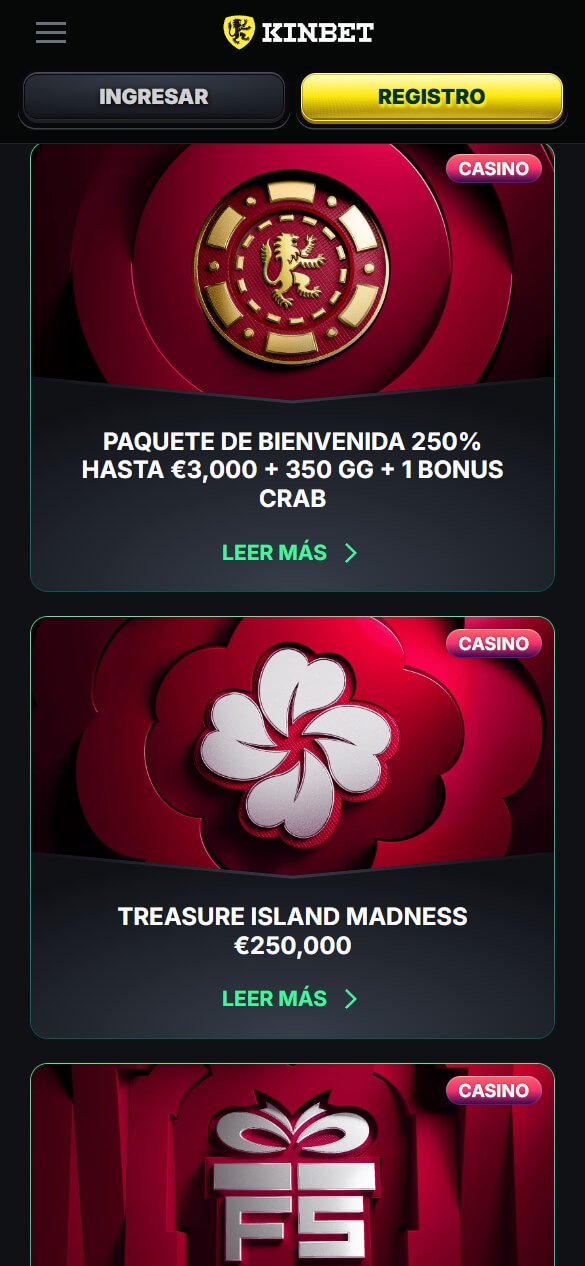 Bonos y promociones de Kinbet Casino en España