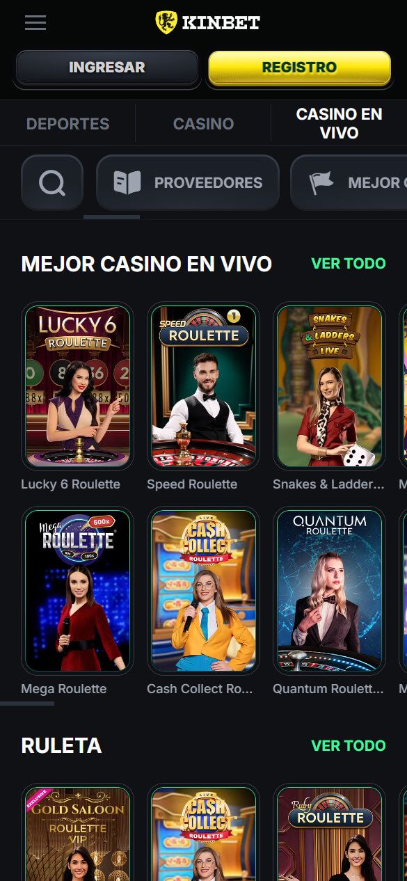 Kinbet casino en vivo