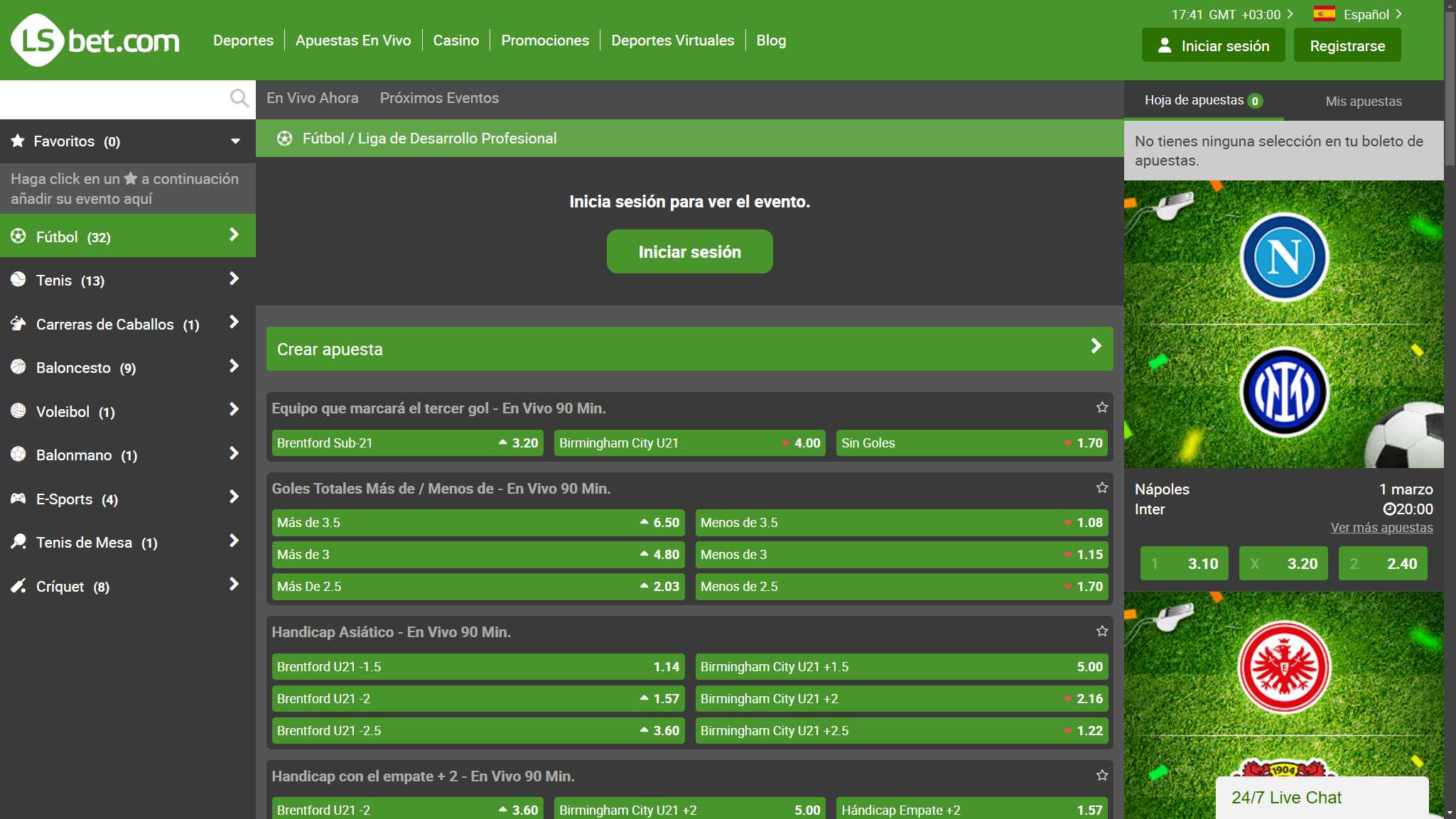 LSBet Bookmaker Live Sport Betting, apuestaes.tv