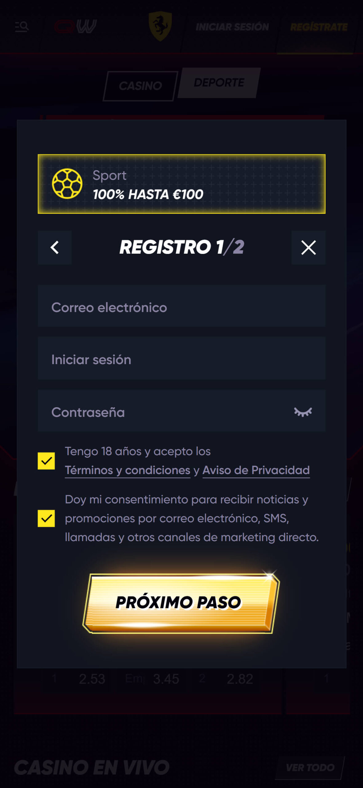 Quickwin Registro