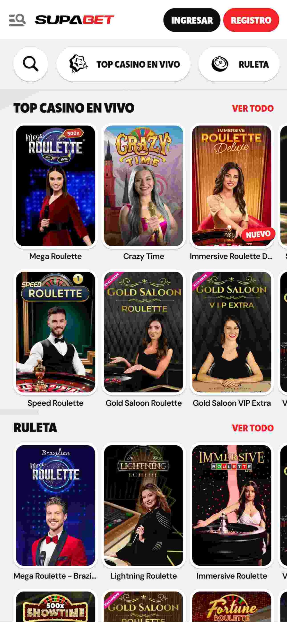 supabet casino en vivo