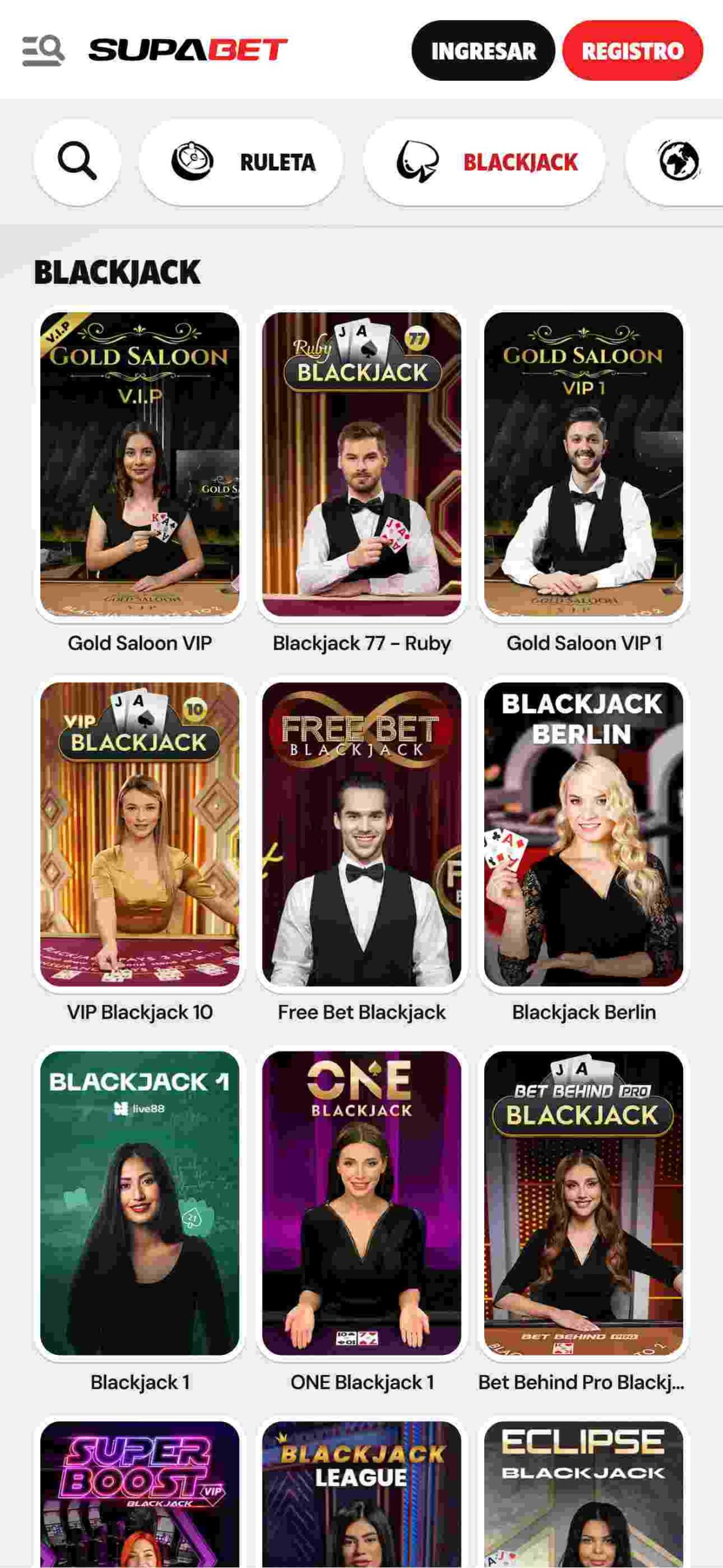 supabet blackjack