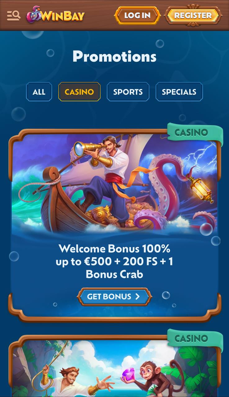 Promociones y ofertas en Winbay Casino