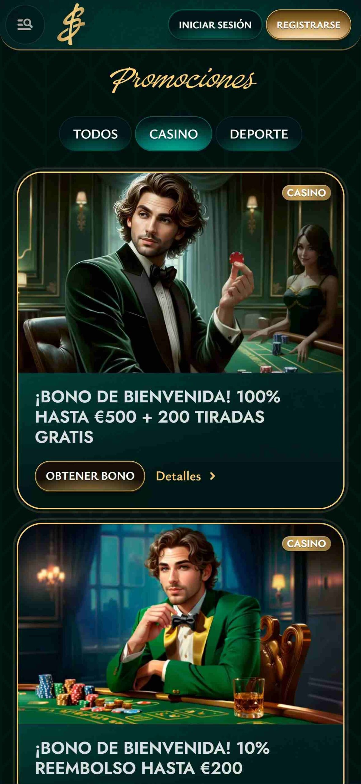 Cashed casino bonos