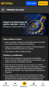 BetAndYou Casino promociones para nuevos 