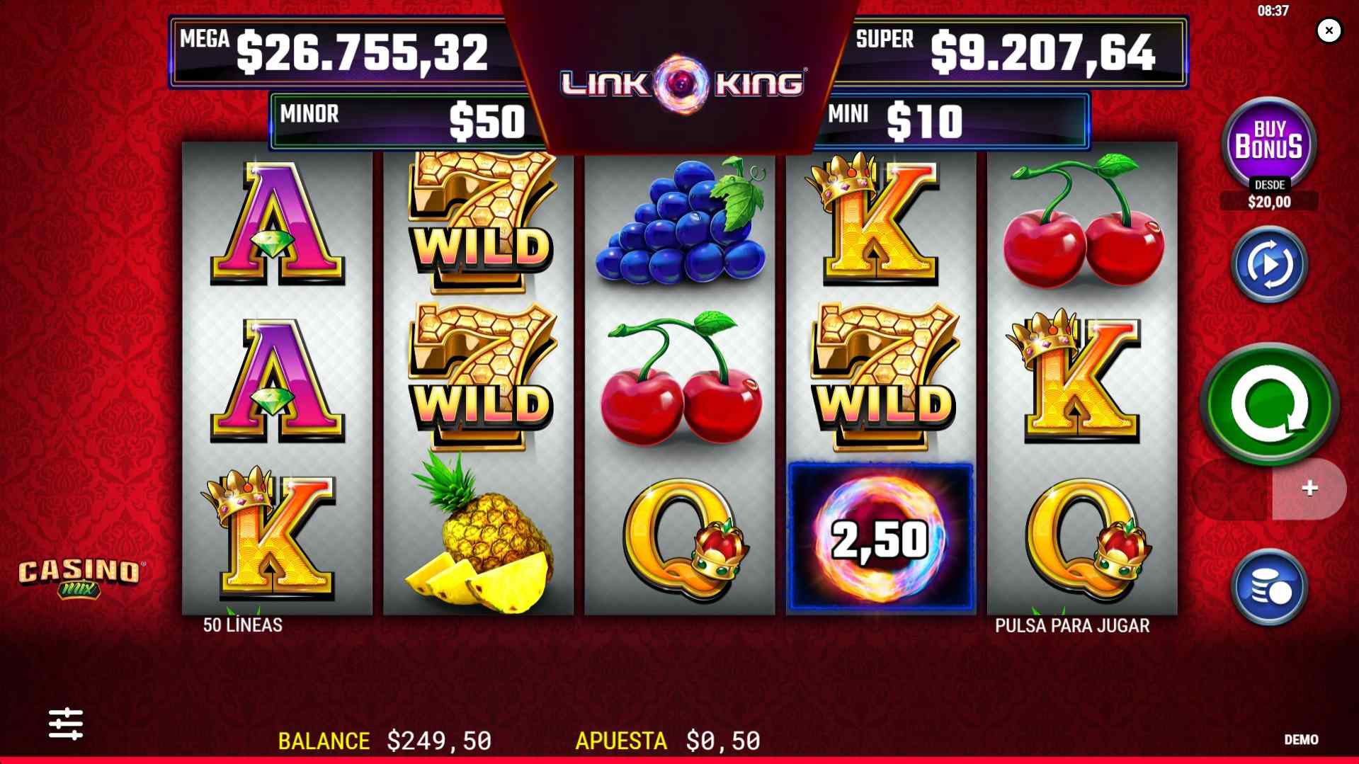 Link King Casino mix online