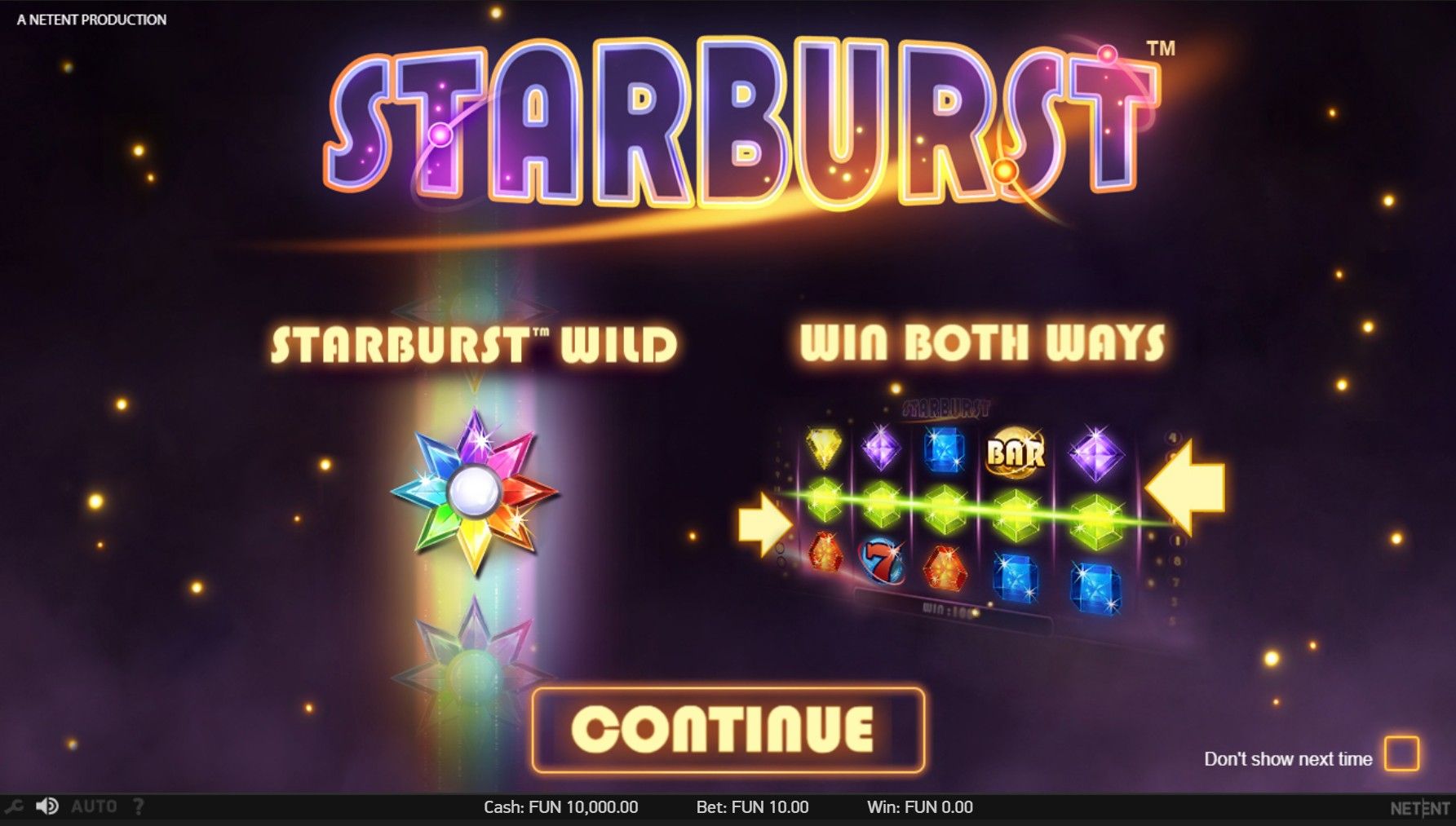 Juego online Starburst